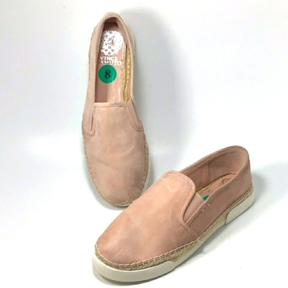 Vince Camuto Slip-On Pink Suede Espadrilles Size 8 - Picture 1 of 10